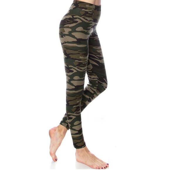Camo Print Leggings OS - Picture 4 of 9